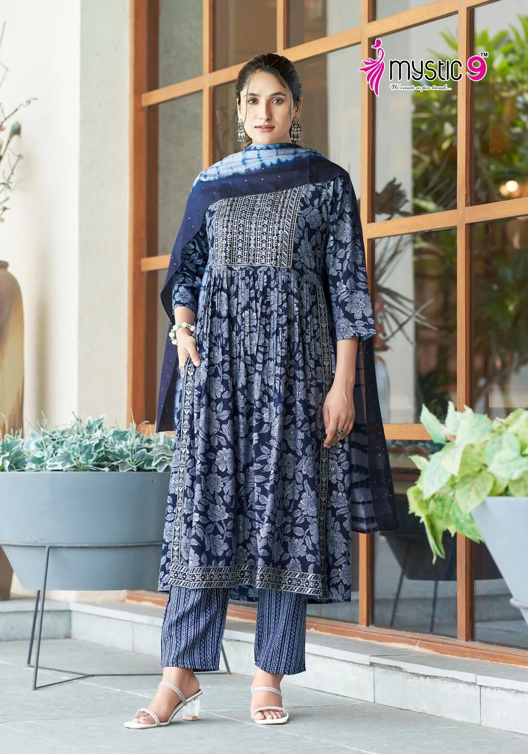 Mystic 9 Sara Vol 6 Two Ton Rayon Wholesale Readymade Salwar Suit Catalog — Wholesale Salwar Suits, MPA wholesale from Surat - Gallery Image 7